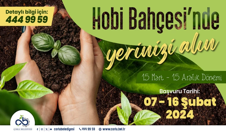 Hobi Bahçelerimizde Yer Almak İster Misiniz?